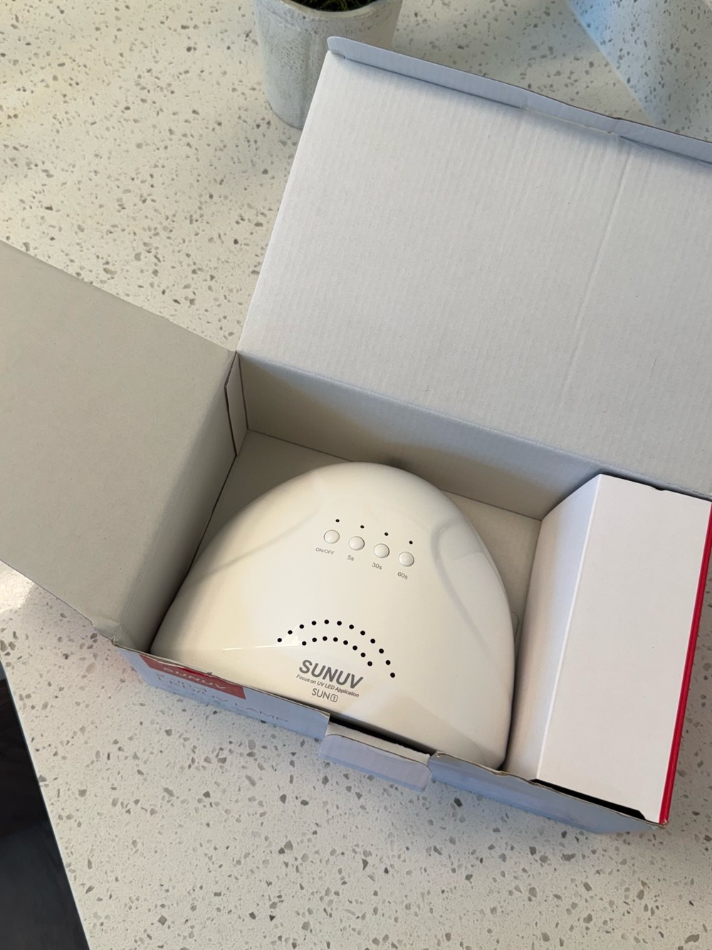 SUNUV UV LED Nail Lamp Gel Polish Dryer White Used - Picture 4 of 4